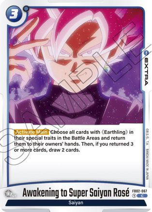 Awakening to Super Saiyan Rose (FB02-067) - Blazing Aura