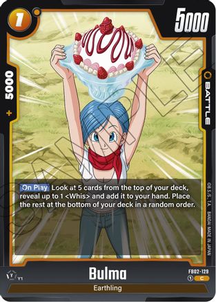 Bulma - FB02-129 (FB02-129) - Blazing Aura