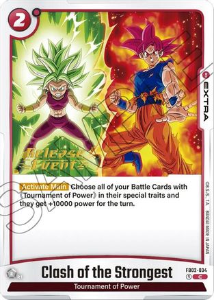 Clash of the Strongest (FB02-034) - Blazing Aura Release Event Cards