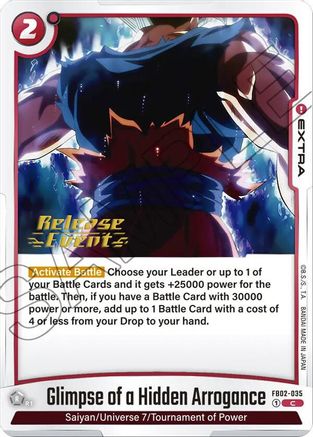 Glimpse of a Hidden Arrogance (FB02-035) - Blazing Aura Release Event Cards