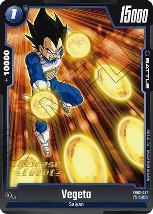Vegeta - FB02-057 (FB02-057) - Blazing Aura Release Event Cards
