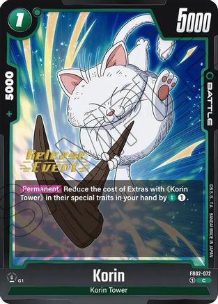 Korin (FB02-072) - Blazing Aura Release Event Cards