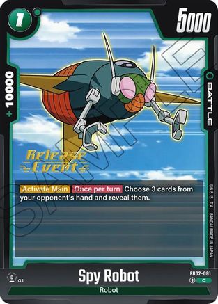 Spy Robot (FB02-081) - Blazing Aura Release Event Cards