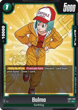 Bulma - FB02-095 (FB02-095) - Blazing Aura Release Event Cards