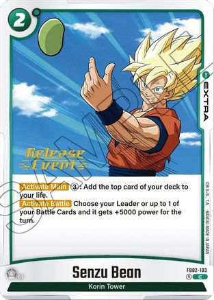 Senzu Bean (FB02-103) - Blazing Aura Release Event Cards