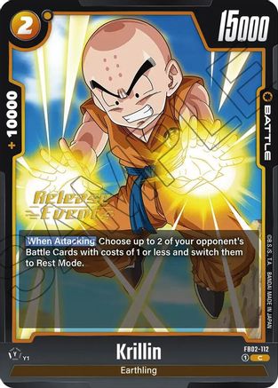 Krillin - FB02-112 (FB02-112) - Blazing Aura Release Event Cards