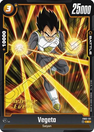 Vegeta - FB02-131 (FB02-131) - Blazing Aura Release Event Cards