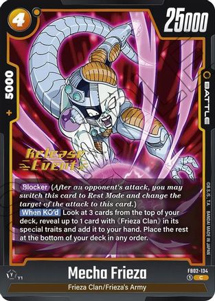 Mecha Frieza (FB02-134) - Blazing Aura Release Event Cards