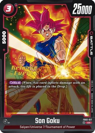 Son Goku - FB02-017 (FB02-017) - Blazing Aura Release Event Cards