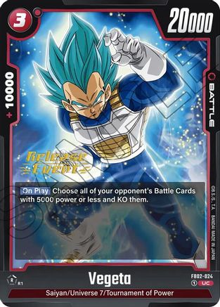 Vegeta - FB02-024 (FB02-024) - Blazing Aura Release Event Cards