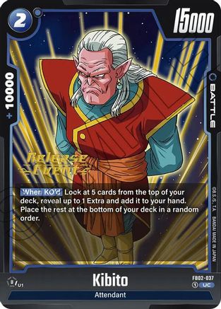 Kibito (FB02-037) - Blazing Aura Release Event Cards