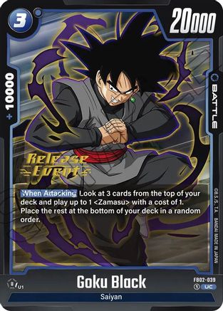 Goku Black - FB02-039 (FB02-039) - Blazing Aura Release Event Cards