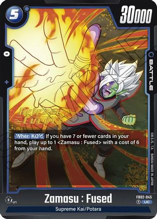 Zamasu : Fused - FB02-045 (FB02-045) - Blazing Aura Release Event Cards