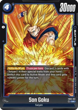 Son Goku - FB02-051 (FB02-051) - Blazing Aura Release Event Cards