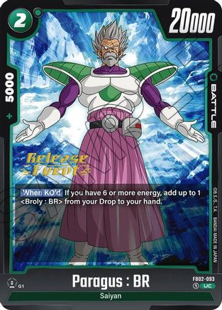 Paragus : BR (FB02-093) - Blazing Aura Release Event Cards