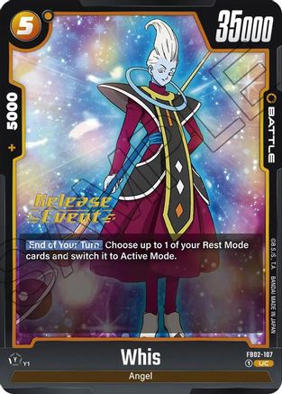 Whis - FB02-107 (FB02-107) - Blazing Aura Release Event Cards