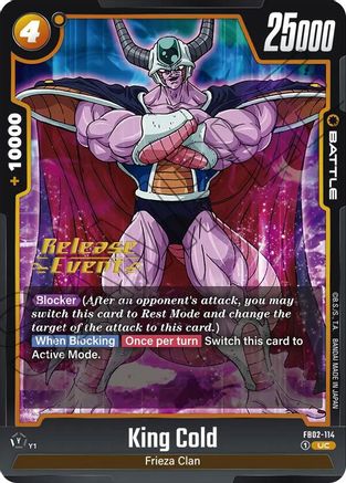 King Cold (FB02-114) - Blazing Aura Release Event Cards