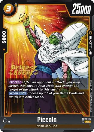 Piccolo - FB02-126 (FB02-126) - Blazing Aura Release Event Cards