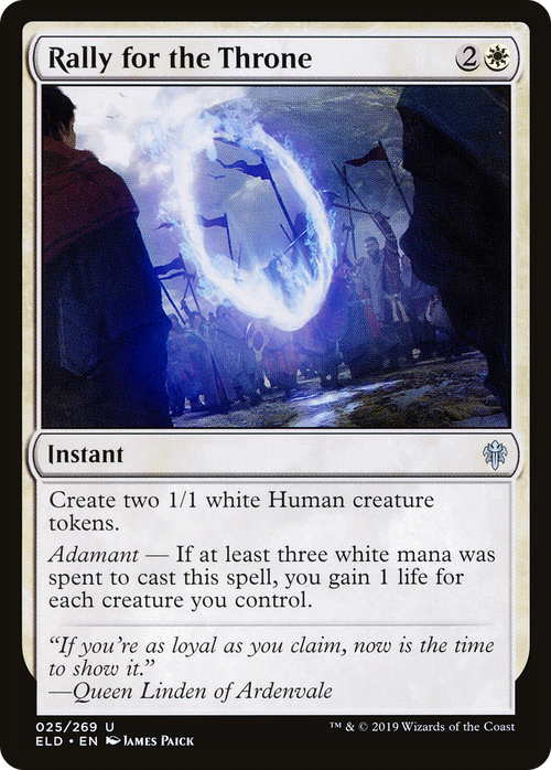 Rally for the Throne (ELD-025) - Throne of Eldraine Foil