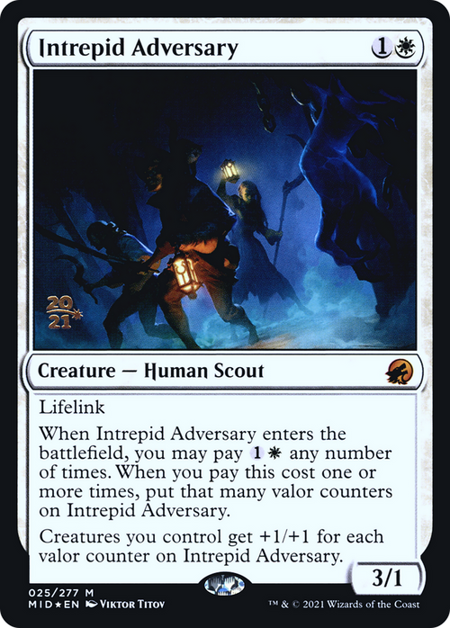 Intrepid Adversary (PRE-25S) - Innistrad: Midnight Hunt Promos Foil