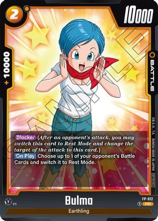 Bulma - FP-012 (FP-012) - Fusion World Promotion Cards and Packs