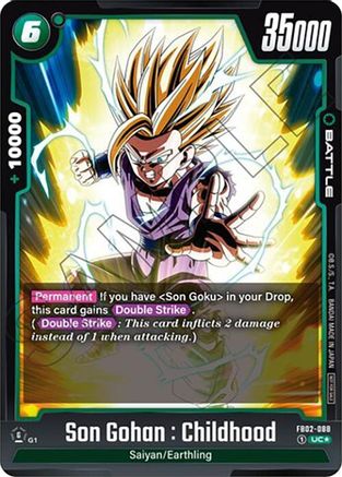 Son Gohan : Childhood - FB02-088 (Tournament Pack 02) (FB02-088) - Tournament and Championship Promos Holofoil