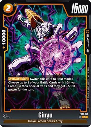 Ginyu - FB02-110 (Tournament Pack 02) (FB02-110) - Tournament and Championship Promos Holofoil