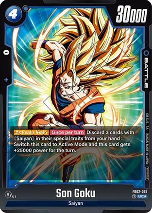Son Goku - FB02-051 (Tournament Pack 02) (FB02-051) - Tournament and Championship Promos Holofoil