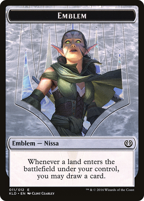 Emblem - Nissa, Vital Force (KLD-011) - Kaladesh Tokens