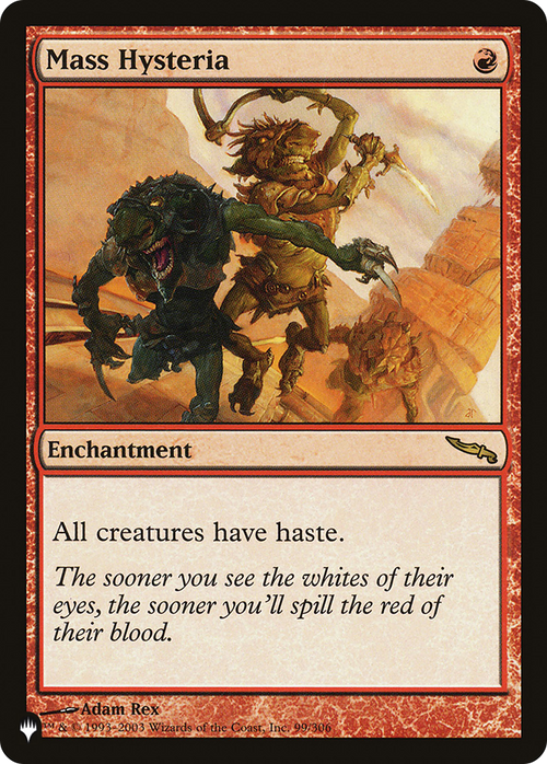 Mass Hysteria (LIST-99/306) - The List