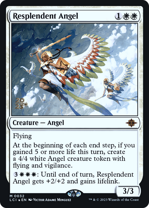 Resplendent Angel (LCI) (PRE-032) - The Lost Caverns of Ixalan Promos Foil