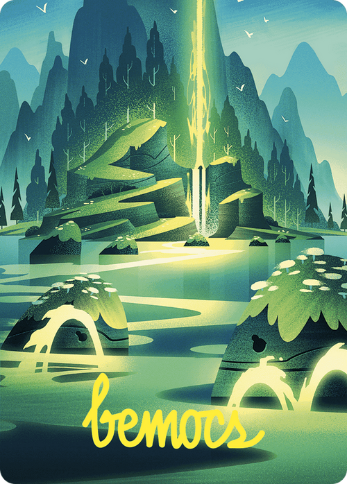 Leyline of Abundance // Leyline of Abundance (AWOE-073) - Wilds of Eldraine Art Series (Borderless)