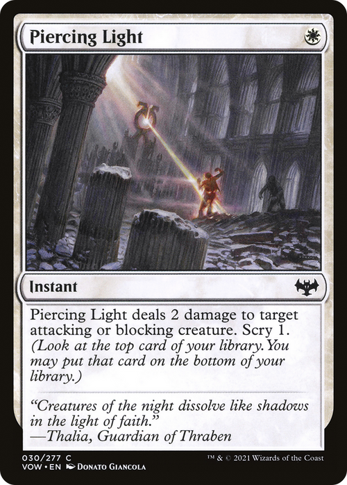 Piercing Light (VOW-030) - Innistrad: Crimson Vow