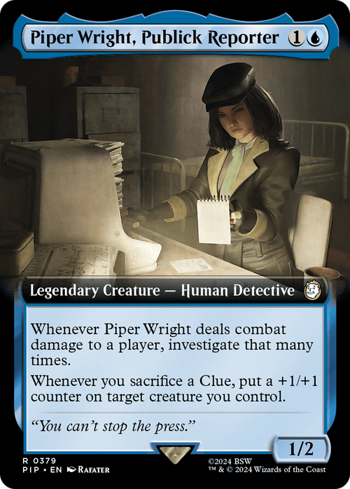 Piper Wright, Publick Reporter (Extended Art) (PIP-379) - Fallout: (Extended Art)