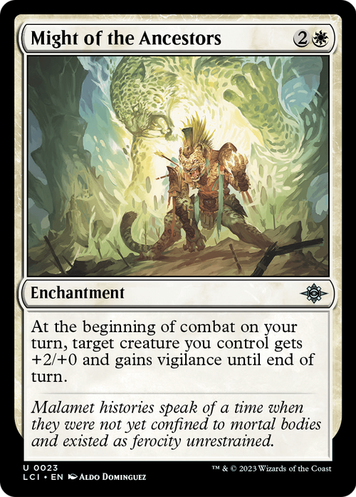 Might of the Ancestors (LCI-023) - The Lost Caverns of Ixalan Foil