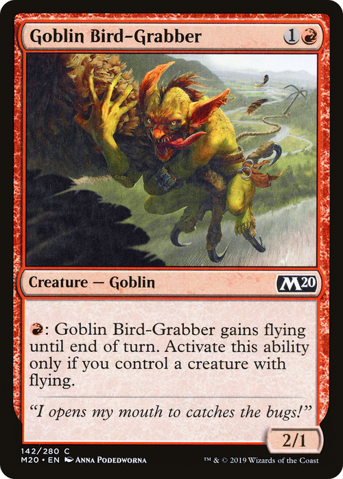 Goblin Bird-Grabber (M20-142) - Core Set 2020 Foil