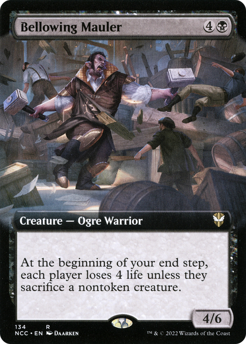 Bellowing Mauler (Extended Art) (NCC-134) - New Capenna Commander: (Extended Art)