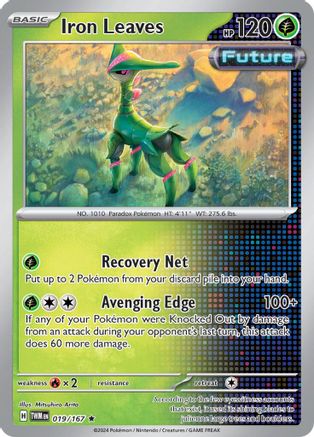 Iron Leaves 019  - Reverse Holofoil SV06 Twilight Masquerade - Rare