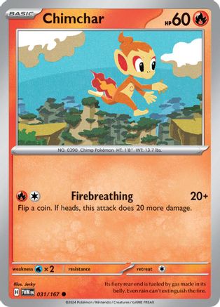Chimchar 031  SV06 Twilight Masquerade - Common