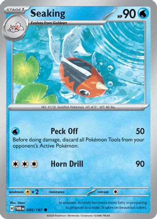 Seaking 045  - Reverse Holofoil SV06 Twilight Masquerade - Common