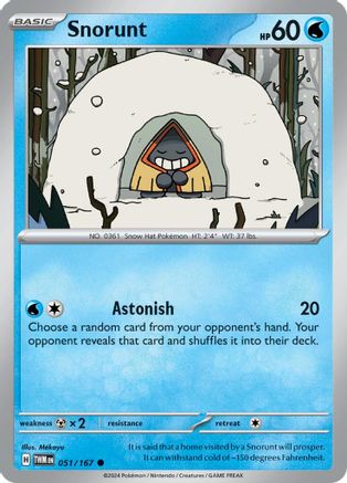 Snorunt 051  SV06 Twilight Masquerade - Common