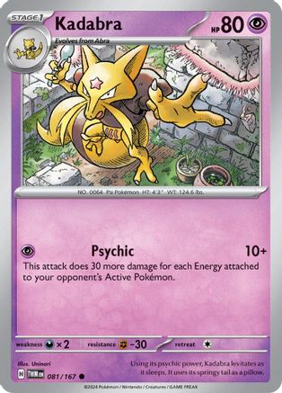 Kadabra 081  SV06 Twilight Masquerade - Common