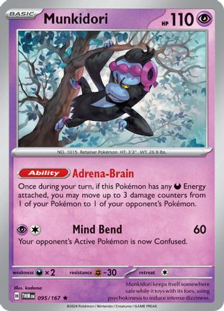 Munkidori 095  - Holofoil SV06 Twilight Masquerade - Rare