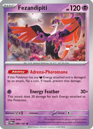 Fezandipiti 096  - Reverse Holofoil SV06 Twilight Masquerade - Rare