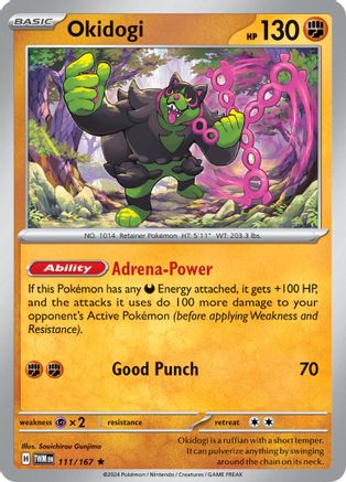Okidogi 111  - Reverse Holofoil SV06 Twilight Masquerade - Rare