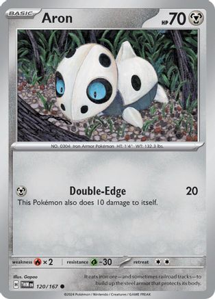 Aron 120  - Reverse Holofoil SV06 Twilight Masquerade - Common