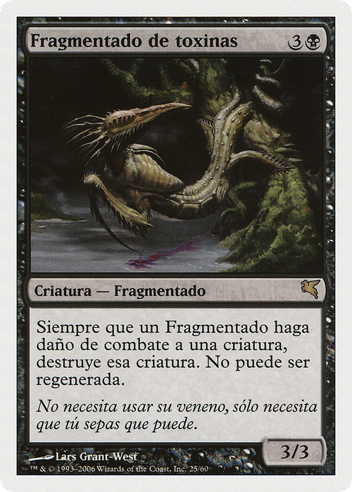 Toxin Sliver (Spanish) - "Fragmentado de toxinas" (PSAL-D25) - Salvat 2005