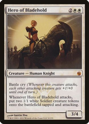 Hero of Bladehold (Mirrodin Besieged) (OVER-008) - Oversize Cards