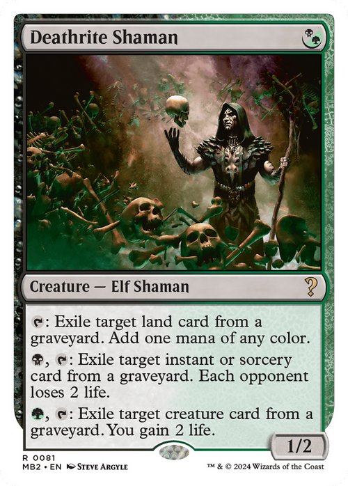 Deathrite Shaman (White Border) (MB2-081) - Mystery Booster 2