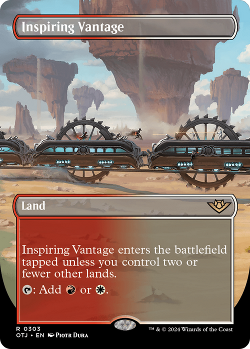 Inspiring Vantage (Borderless) (OTJ-303) - Outlaws of Thunder Junction